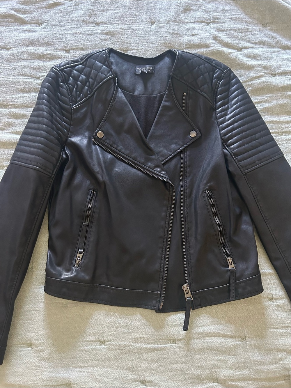 Top shop Black Leather Jacket